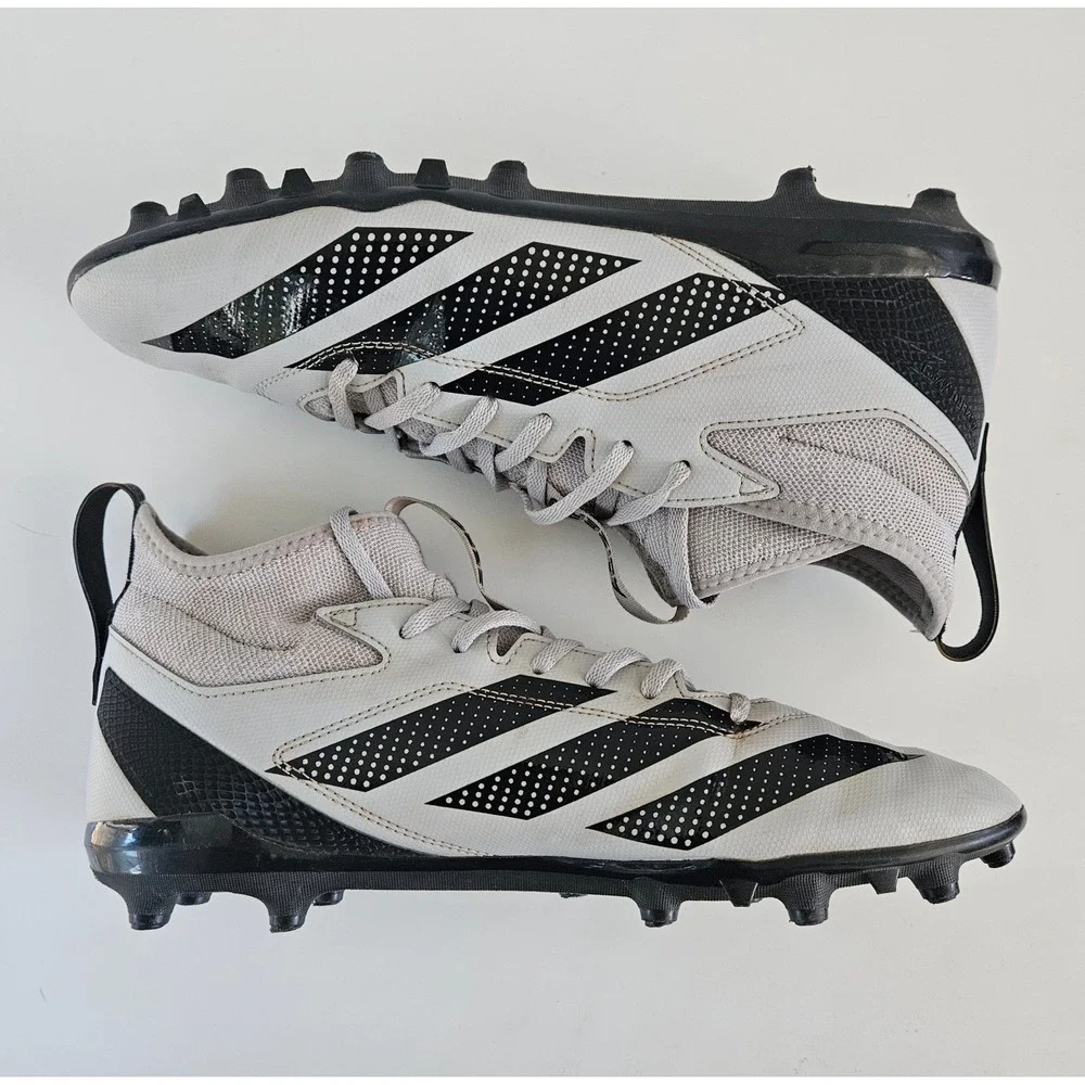 Adidas Adizero Impact Football Cleats Mens 12 Grey Black Snug Fit Shoes Sports